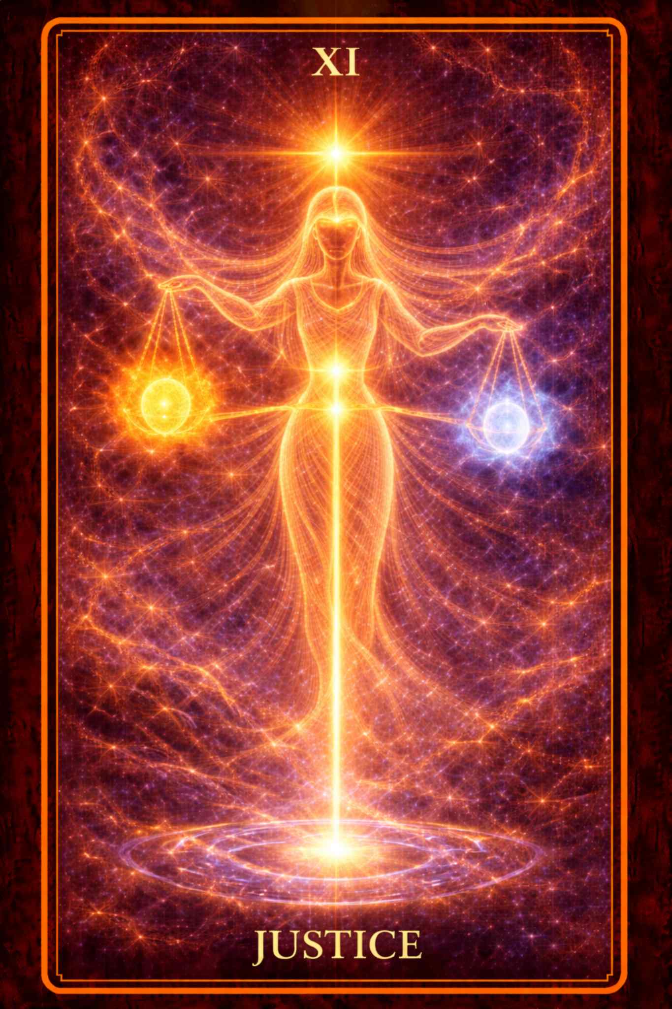 Justice tarot card – truth, accountability, fairness and karmic balance