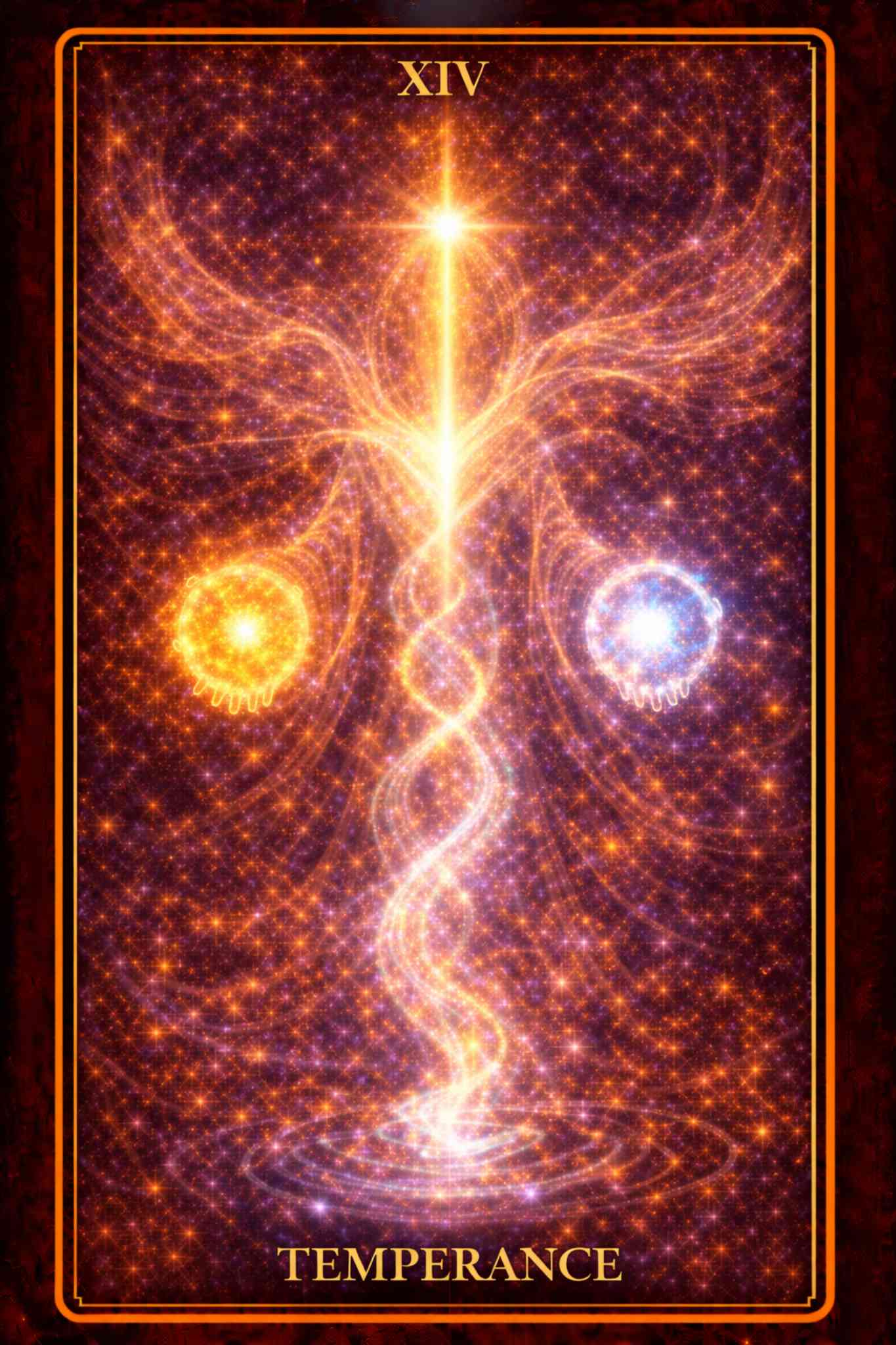 Temperance tarot card – balance, moderation, healing and emotional harmony