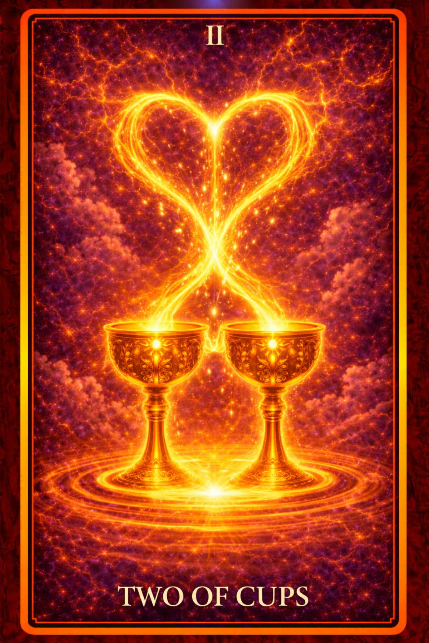 Two of Cups tarot card – mutual attraction, partnership, harmony and emotional reciprocity