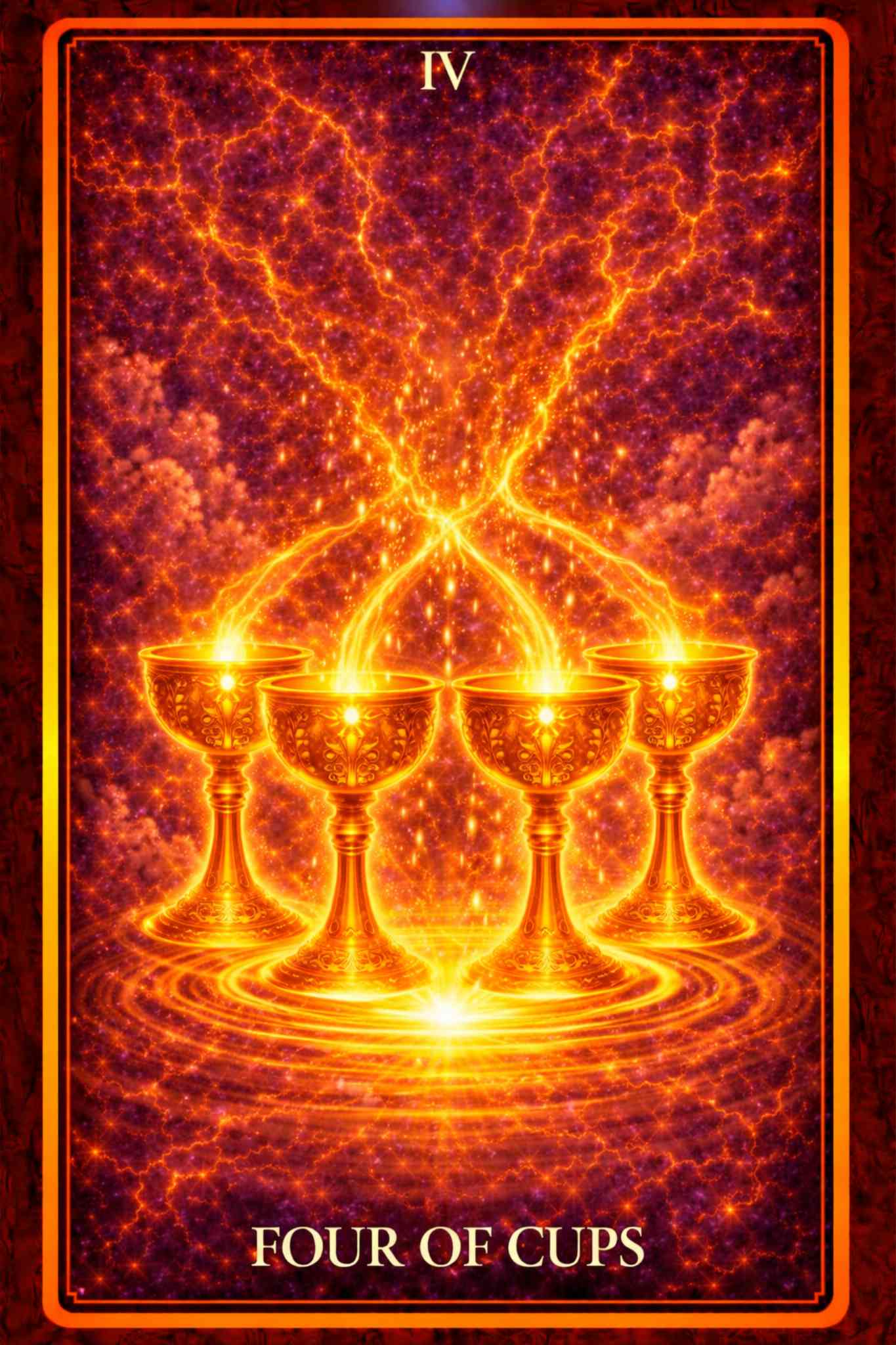 Four of Cups tarot card – apathy, contemplation, emotional withdrawal and missed opportunities