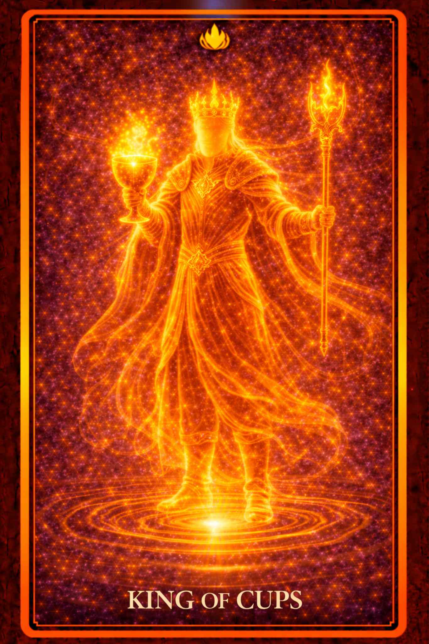 King of Cups tarot card – emotional mastery, maturity, steadiness and wise compassion