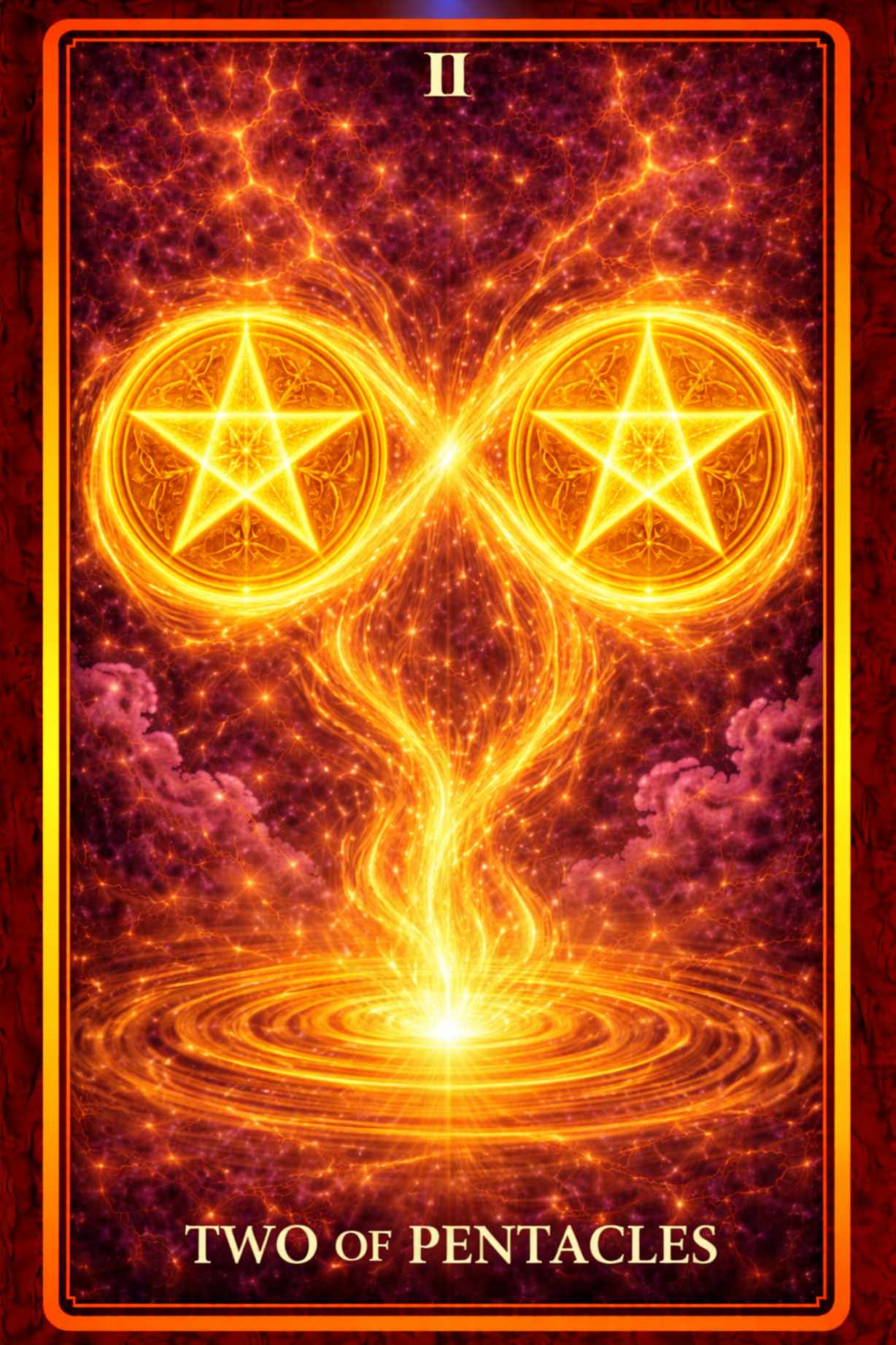 Two of Pentacles tarot card – balance, priorities, adaptability and juggling responsibilities