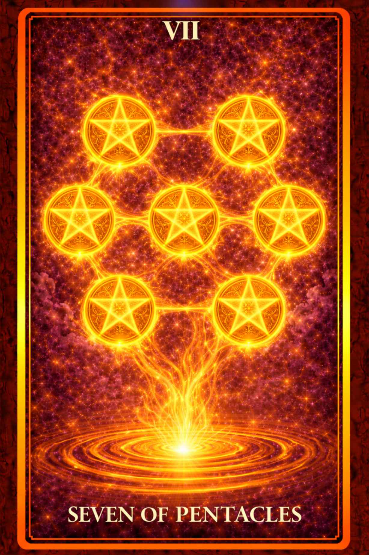 Seven of Pentacles tarot card – patience, assessment, growth and long-term effort