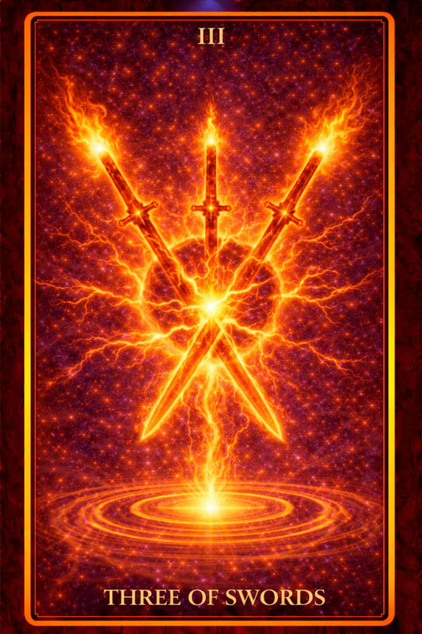 Three of Swords tarot card – heartbreak, grief, truth and emotional pain