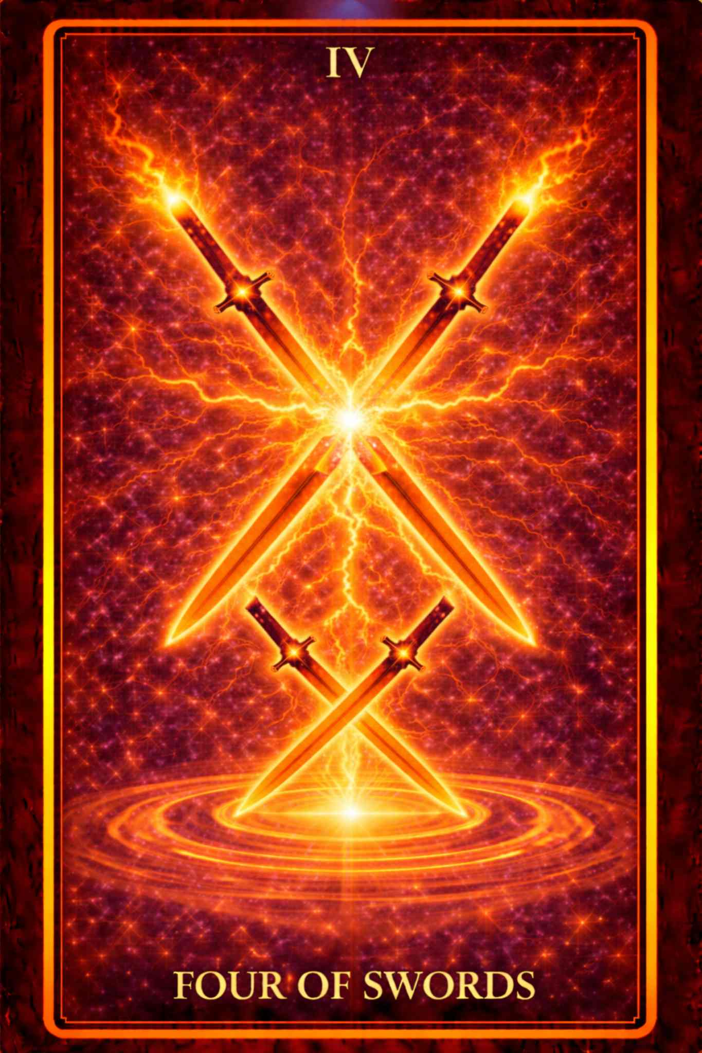 Four of Swords tarot card – rest, recovery, pause and mental restoration