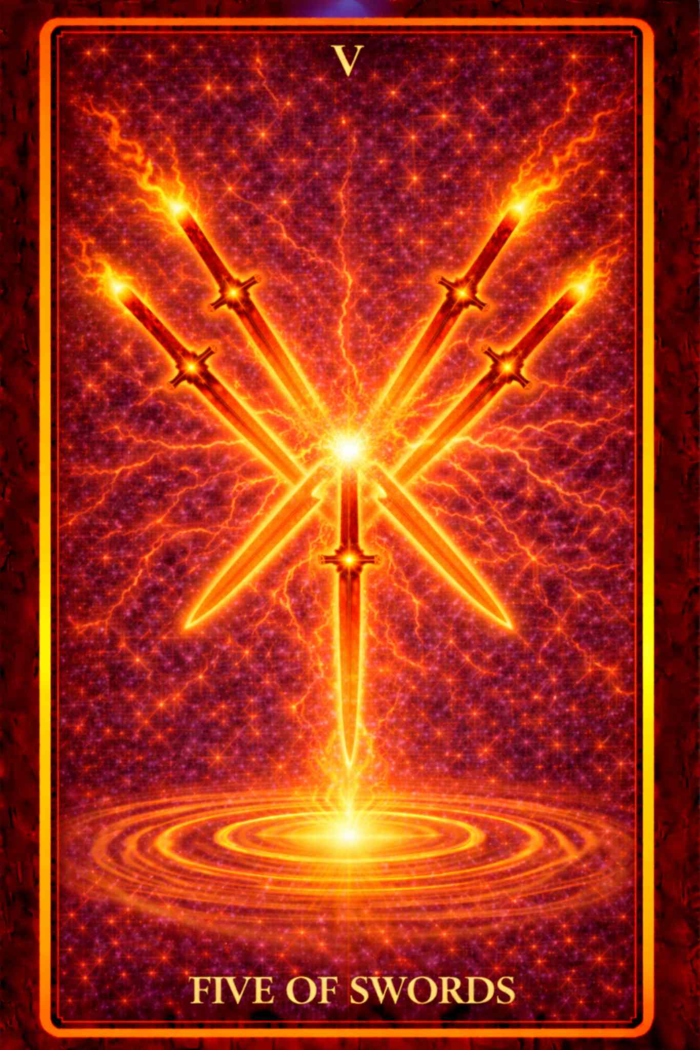 Five of Swords tarot card – conflict, ego, tension and hollow victory