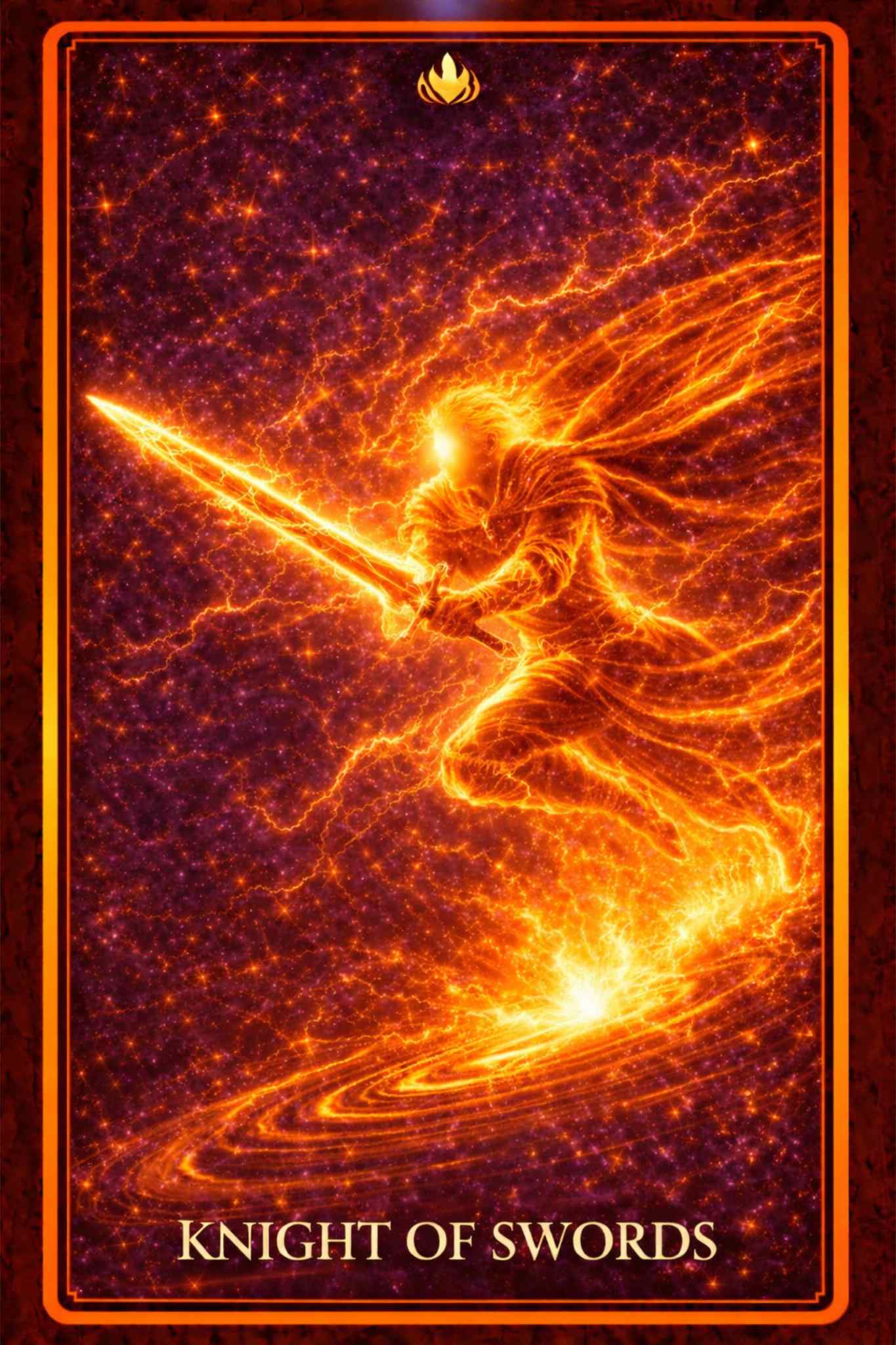 Knight of Swords tarot card – speed, ambition, action and forceful pursuit