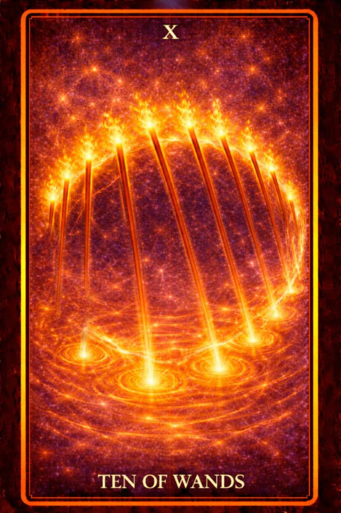 Ten of Wands tarot card – burden, responsibility, overload and carrying too much