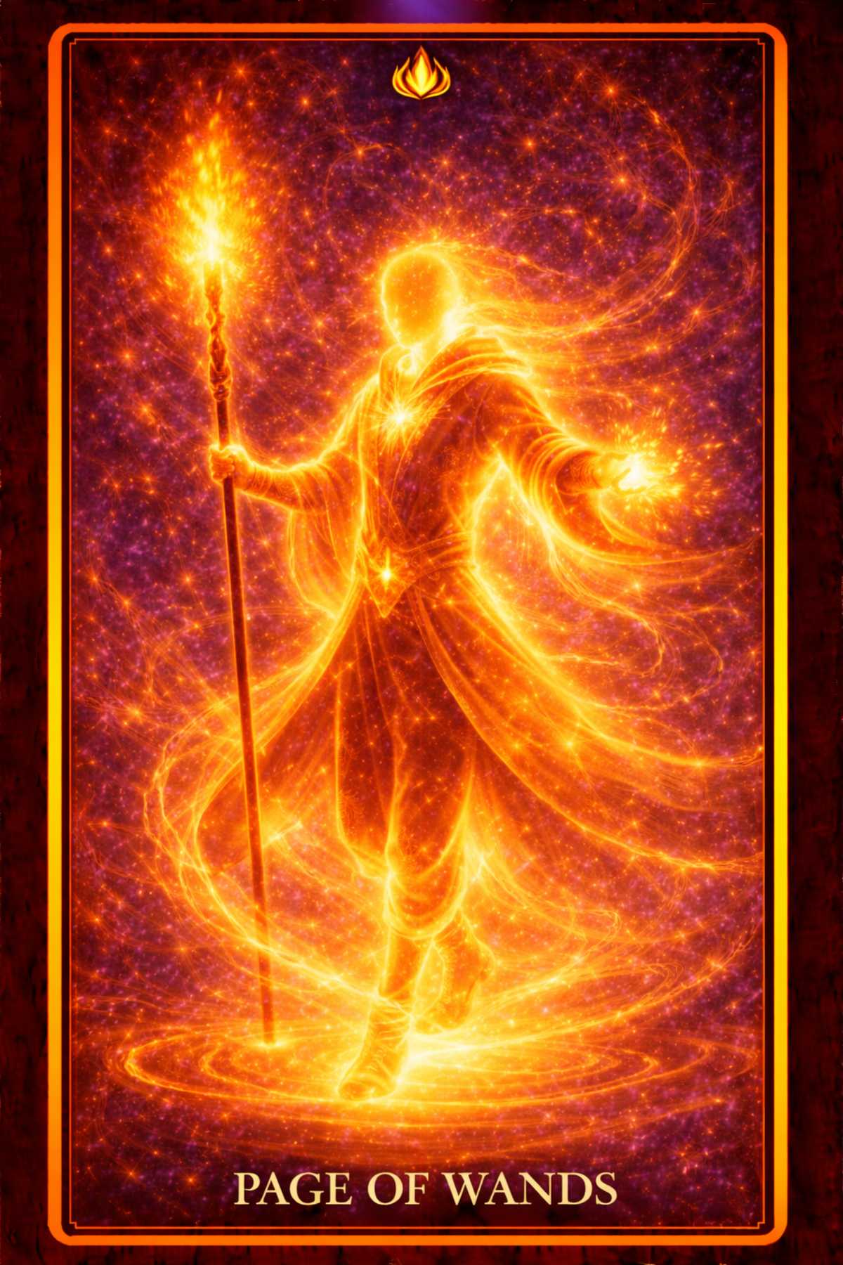 Page of Wands tarot card – curiosity, discovery, message and emerging passion