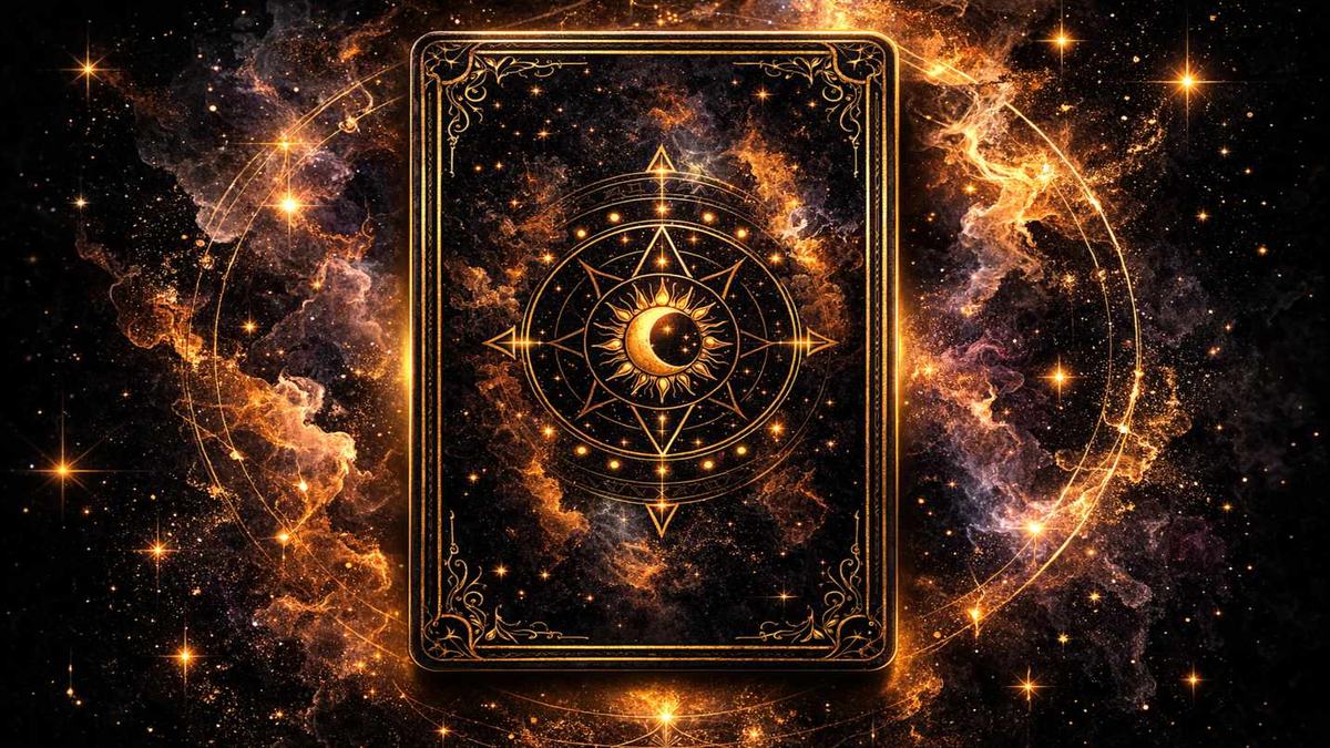 One card tarot spread layout showing a single card position for daily guidance