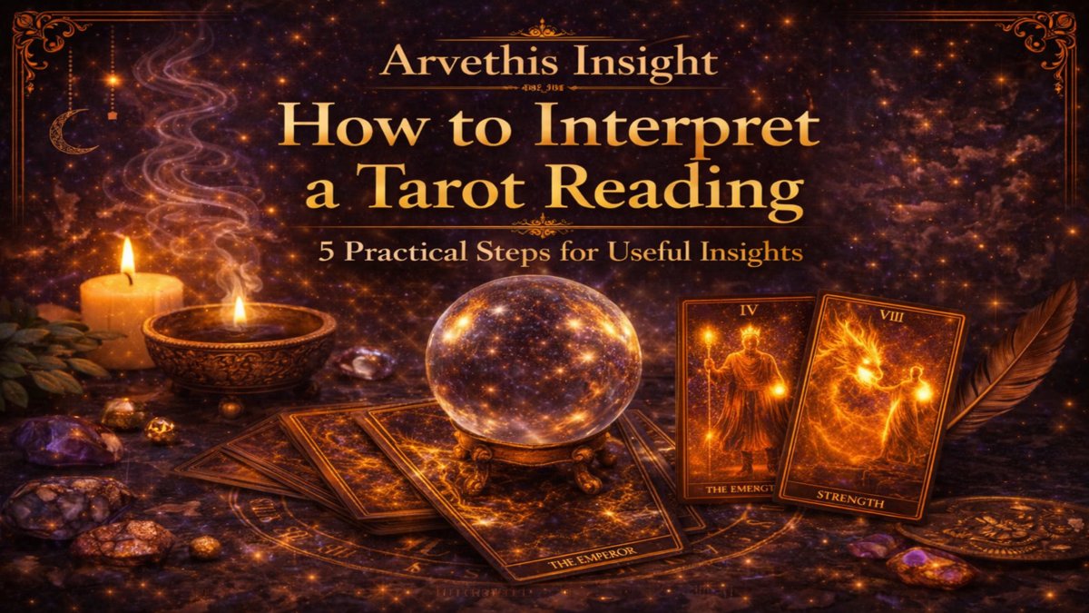 How to interpret a tarot reading with more clarity and less overthinking